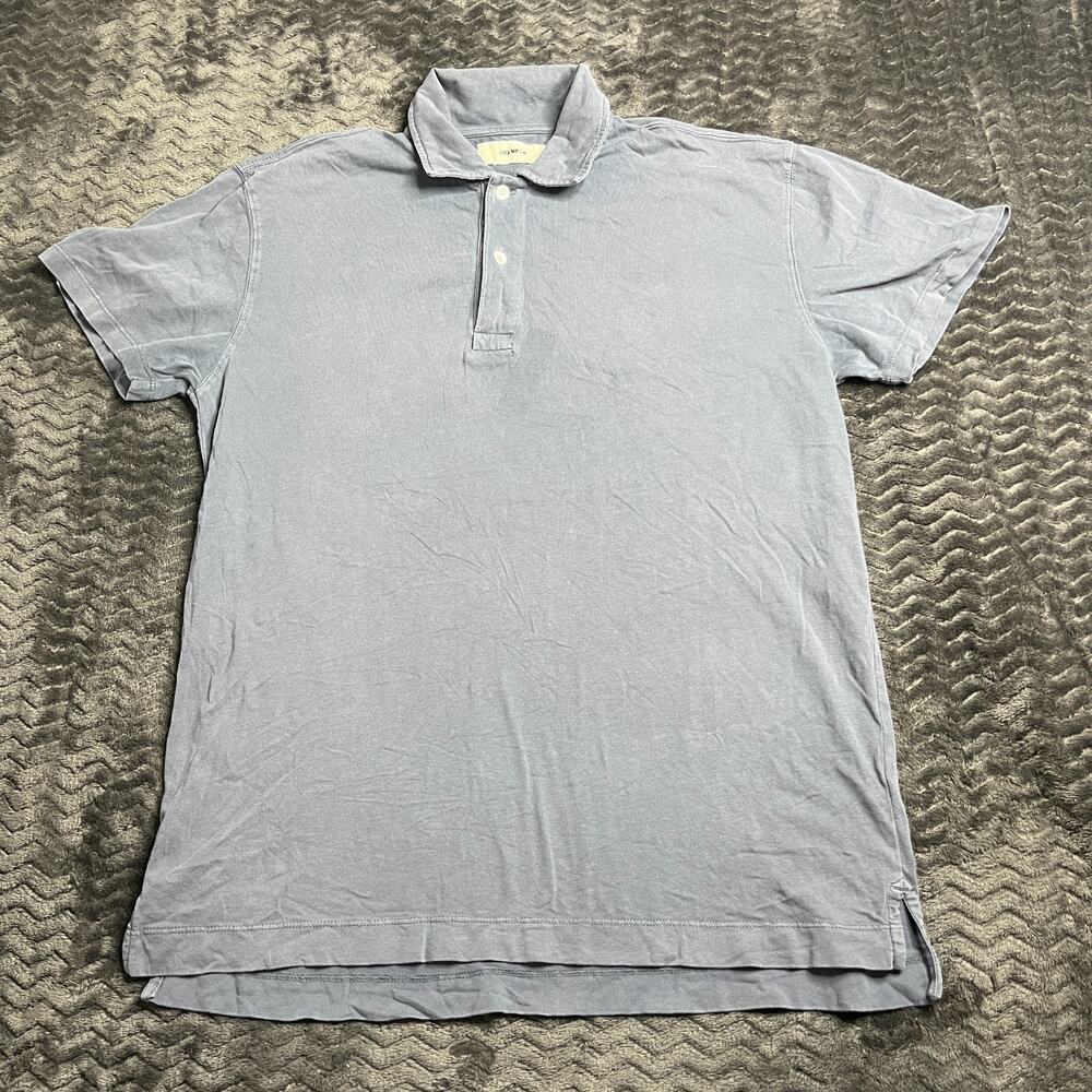 Buck Mason anchor venice wash sueded cotton polo size Medium